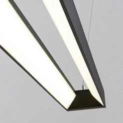 Arcchio LED-pendellampe Cuna, 92 cm, sort, metal