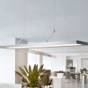 Arcchio Arbejdsrum/Kontor|Pendellamper>LED-pendellampe Dorean, sølv, metal, 120 cm