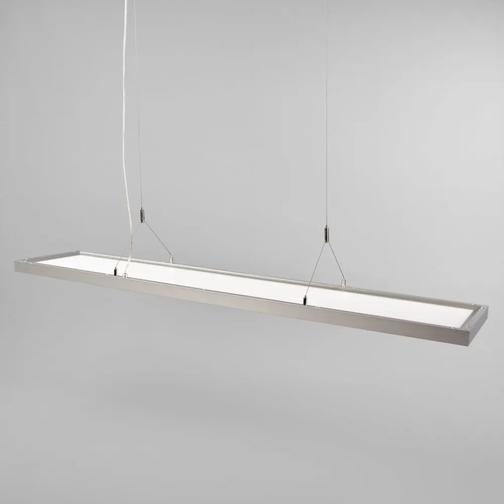 Arcchio Arbejdsrum/Kontor|Pendellamper>LED-pendellampe Dorean, sølv, metal, 120 cm