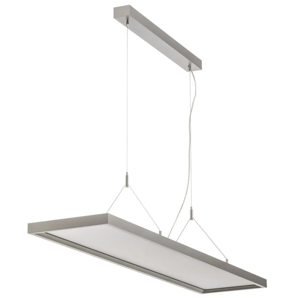 Arcchio Arbejdsrum/Kontor|Pendellamper>LED-pendellampe Dorean, sølv, metal, 120 cm