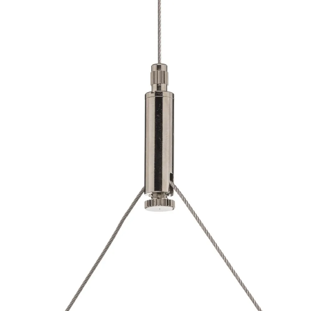 Arcchio Arbejdsrum/Kontor|Pendellamper>LED-pendellampe Dorean, sølv, metal, 120 cm