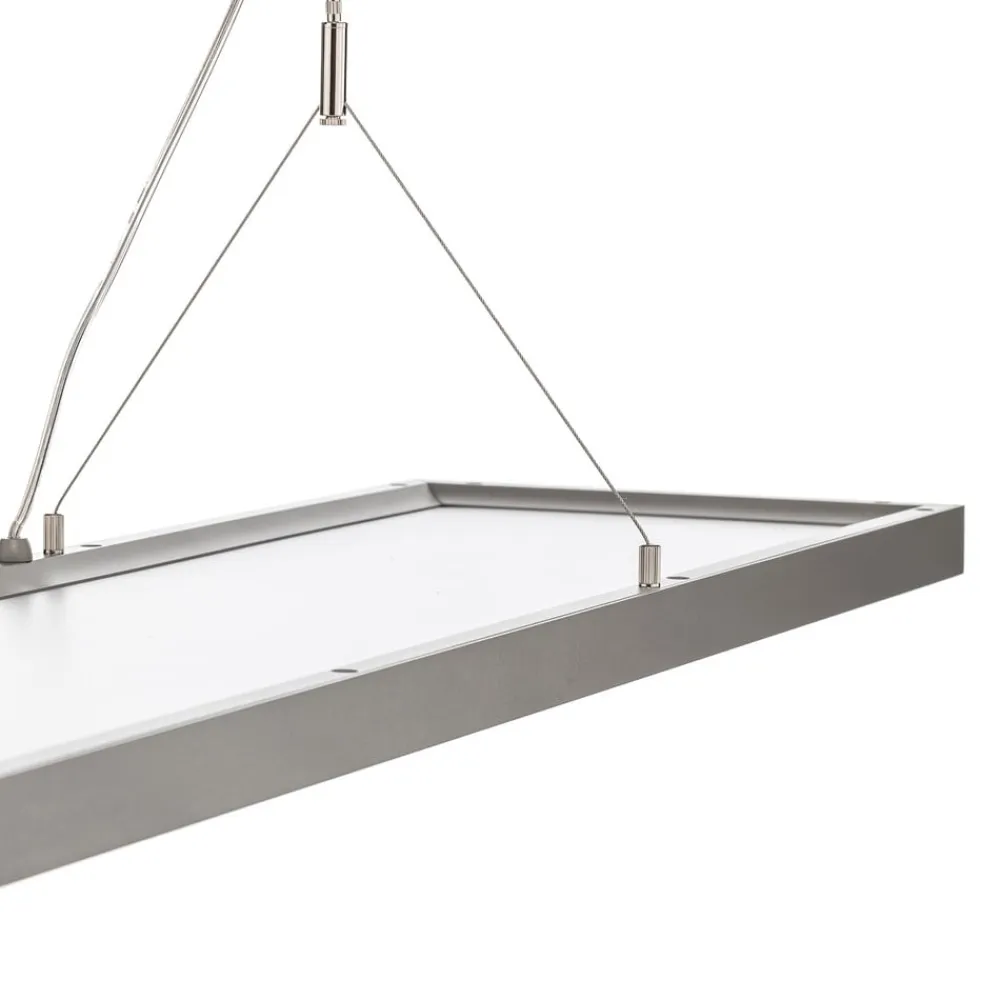Arcchio Arbejdsrum/Kontor|Pendellamper>LED-pendellampe Dorean, sølv, metal, 120 cm