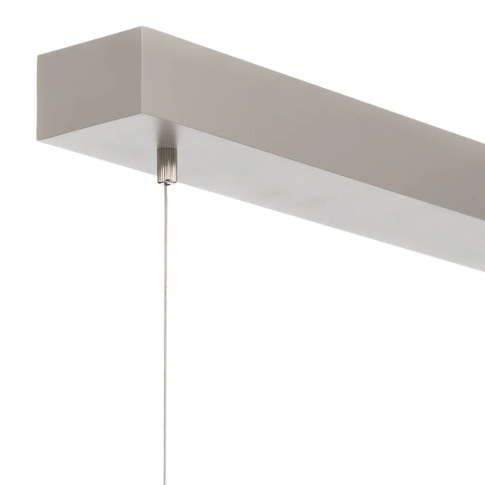 Arcchio Arbejdsrum/Kontor|Pendellamper>LED-pendellampe Dorean, sølv, metal, 120 cm