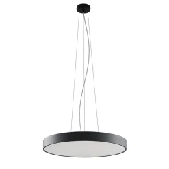 Arcchio LED-pendellampe Vanida, sort, Ø 60 cm, op/ned