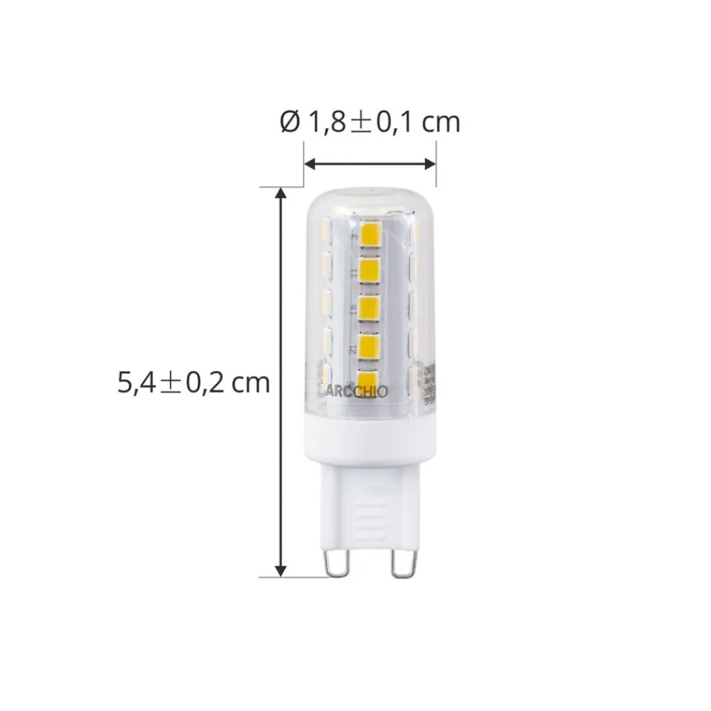 LED-pære, G9, 2,6W, klar, 2.700 K^Arcchio Clearance