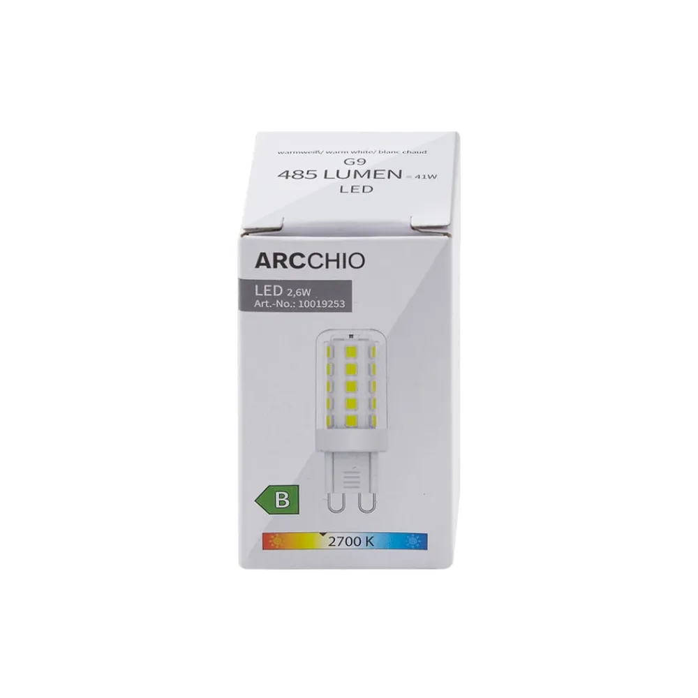 LED-pære, G9, 2,6W, klar, 2.700 K^Arcchio Clearance