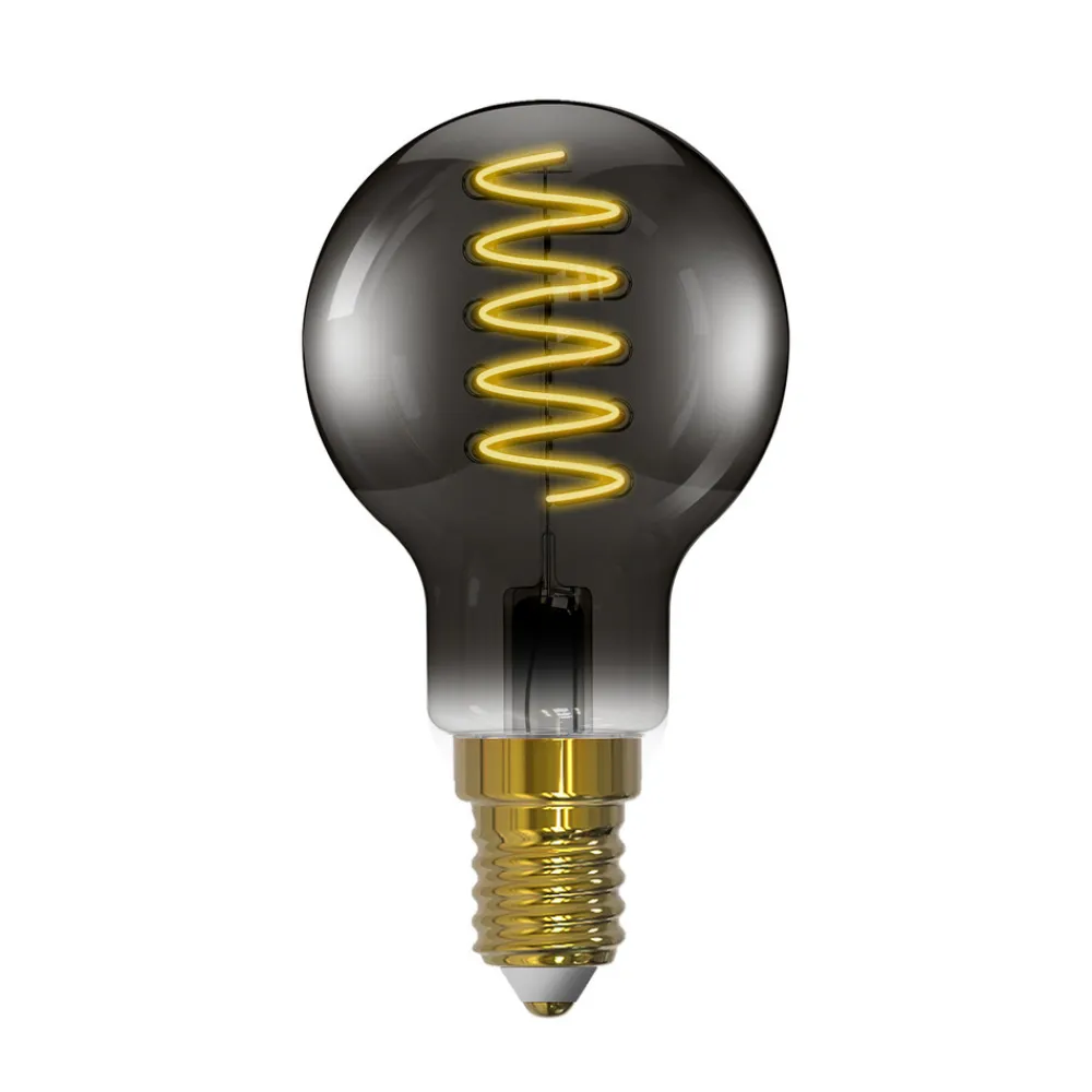 Arcchio Dæmpbar Led-Pære|Filament Pære>LED-pære, glødetråd, E14, 4,9 W, røggrå