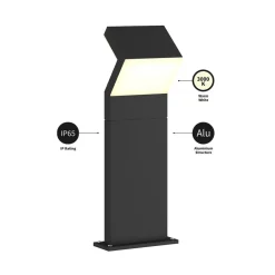 LED-sokkellampe Havin, antracit, metal, 60 cm^Arcchio Sale