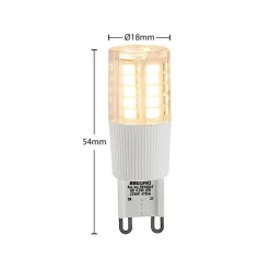 Arcchio LED-stiftsokkelpære, G9, 4,5 W, klar, 2.700 K
