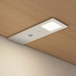 LED-underskabsbelysning Nortra, 3-pak, grå, aluminiumsfarvet^Arcchio Discount