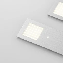 LED-underskabsbelysning Nortra, 3-pak, grå, aluminiumsfarvet^Arcchio Discount