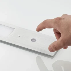 LED-underskabsbelysning Nortra, 3-pak, grå, aluminiumsfarvet^Arcchio Discount