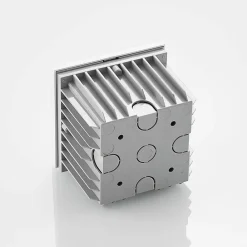 Arcchio LED-vægindbygningslampe Zamo, lamel, hvid, metal, IP65