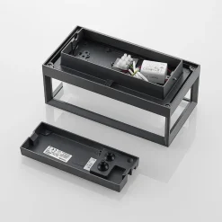 LED-væglampe Ismera, antracit/opal, IP65, glas^Arcchio Best