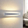 Arcchio LED-væglampe Jelle, 44 cm, hvid, metal, op/ned