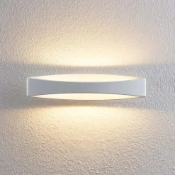 Arcchio LED-væglampe Jelle, 44 cm, hvid, metal, op/ned