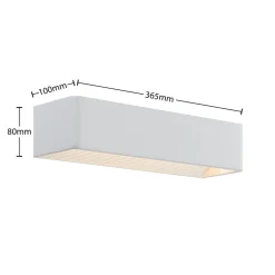 LED-væglampe Karam, 37 cm, hvid, metal, op/ned^Arcchio Clearance