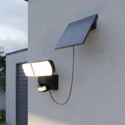 Arcchio Solcelle Lampe Med Sensor|Solcellelamper>Lissano LED-vægspot med solcelle og sensor