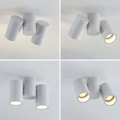 loftlampe Gesina, 2-lys, hvid, aluminium, 17,5 cm^Arcchio Outlet