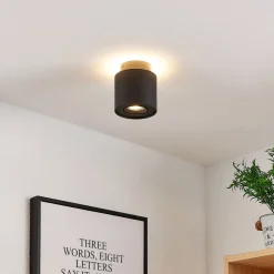 Arcchio Loftlamper|Spotlights>loftlampe Walisa, Ø 10 cm, sort, metal, GU10