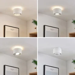 loftlampe Walisa, Ø 15 cm, rund, hvid, sæt med 3 stk^Arcchio Outlet