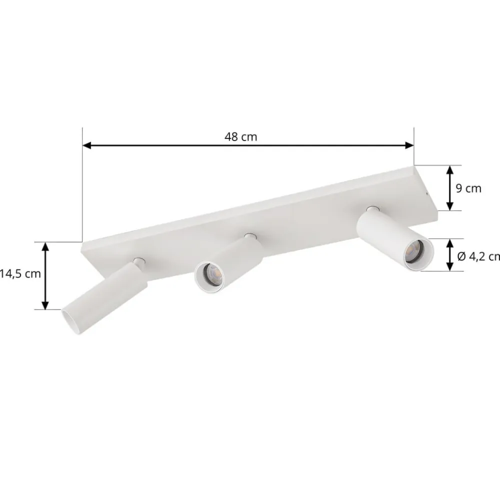 loftspot Brinja Slim, hvid, 3 lyskilder, GU10 MR11^Arcchio