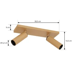 loftspot Brinja Slim, brun, 2 lyskilder, GU10 MR11^Arcchio Sale