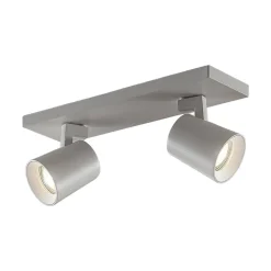 Arcchio loftspot Iavo, 30 cm, hvid, 2 lyskilder, metal