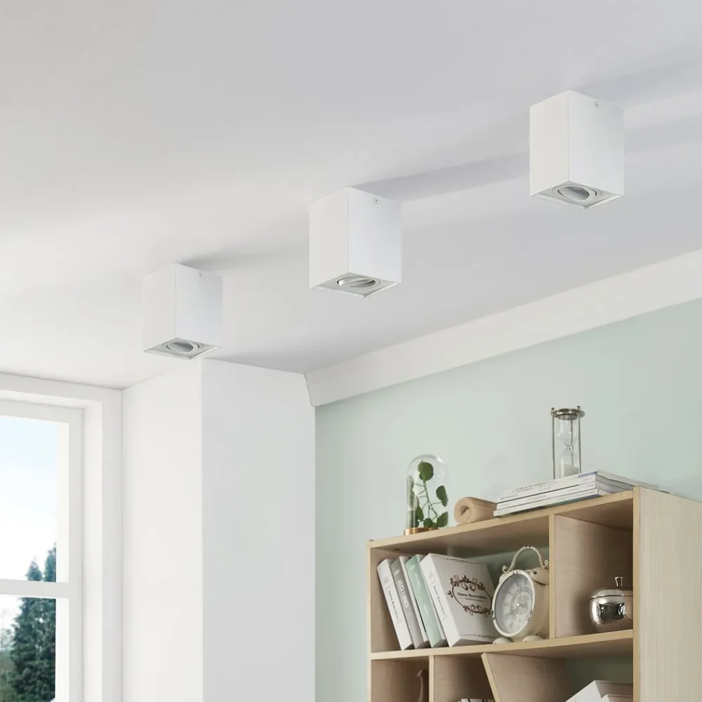 loftspot Jolina, kantet, hvid, sæt af 2, aluminium^Arcchio Best