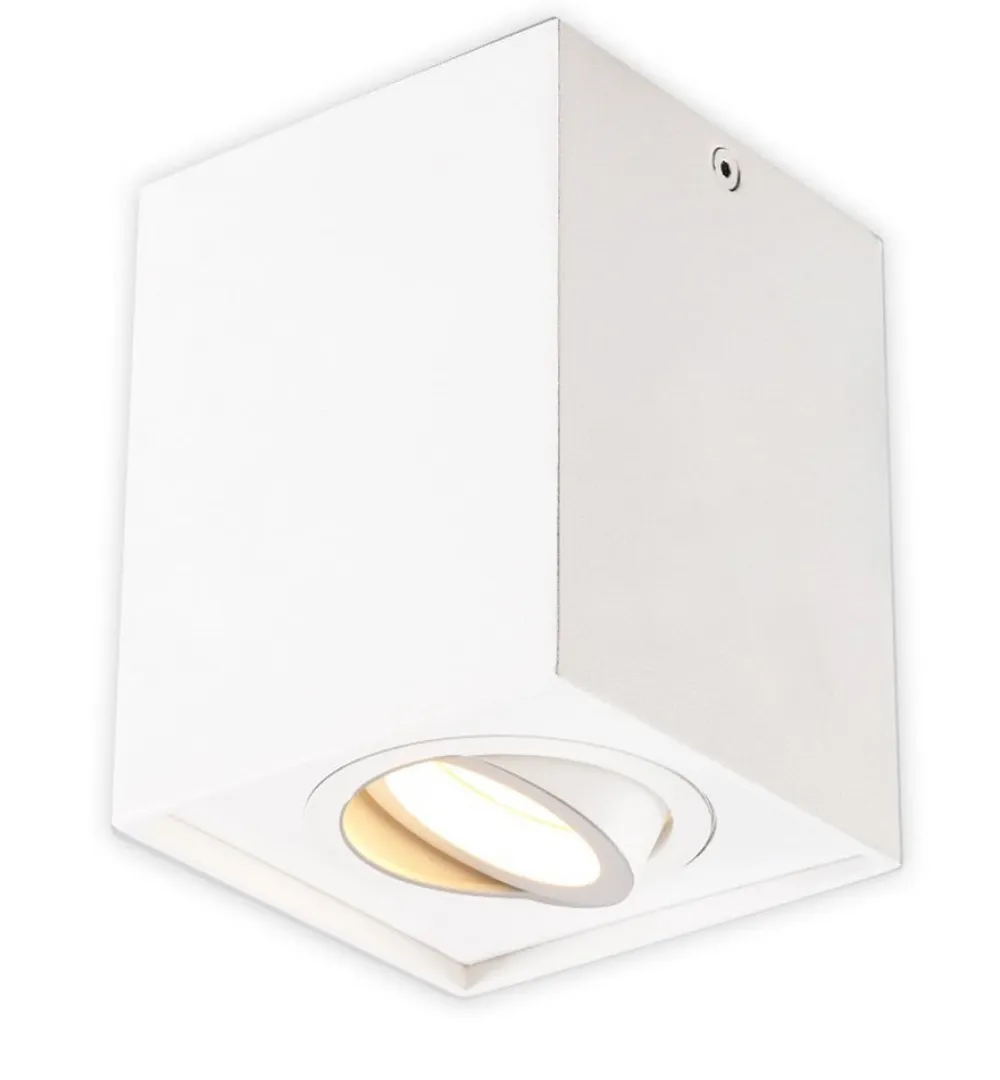 loftspot Jolina, kantet, hvid, sæt af 2, aluminium^Arcchio Best