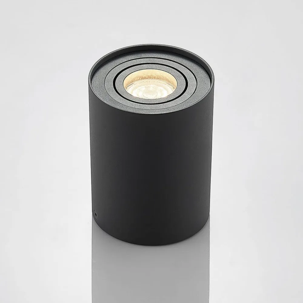 Arcchio Loftlamper|Loftlamper>loftspot Jolina, rund, antracit, sæt med 2, aluminium