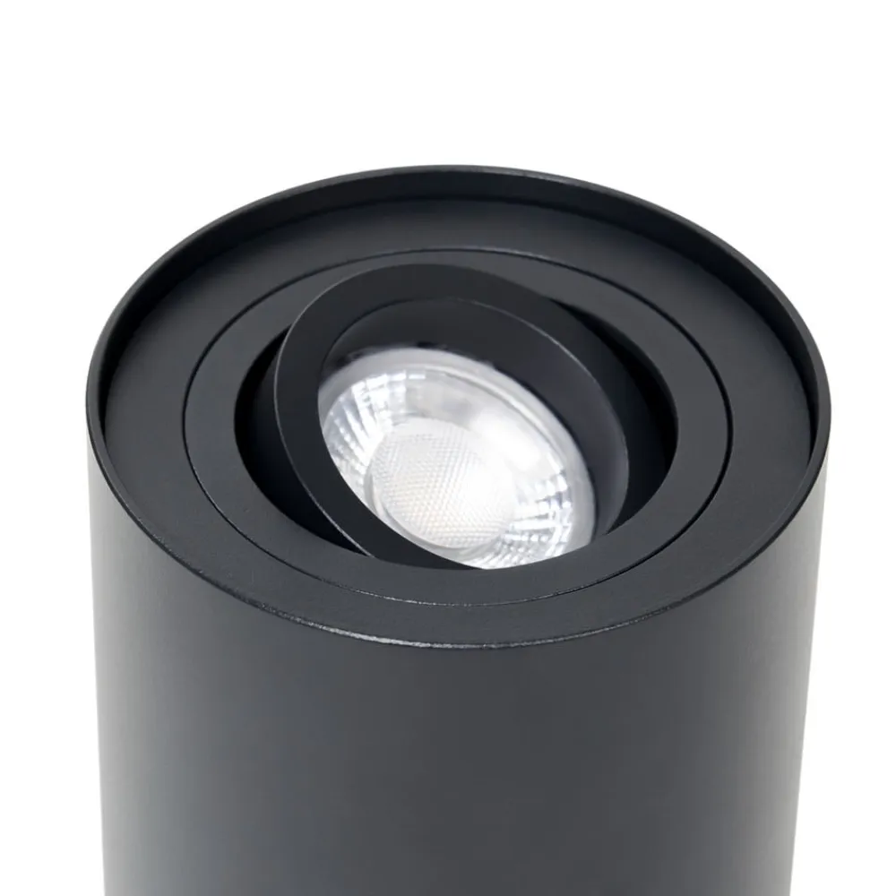 Arcchio Loftlamper|Loftlamper>loftspot Jolina, rund, antracit, sæt med 2, aluminium