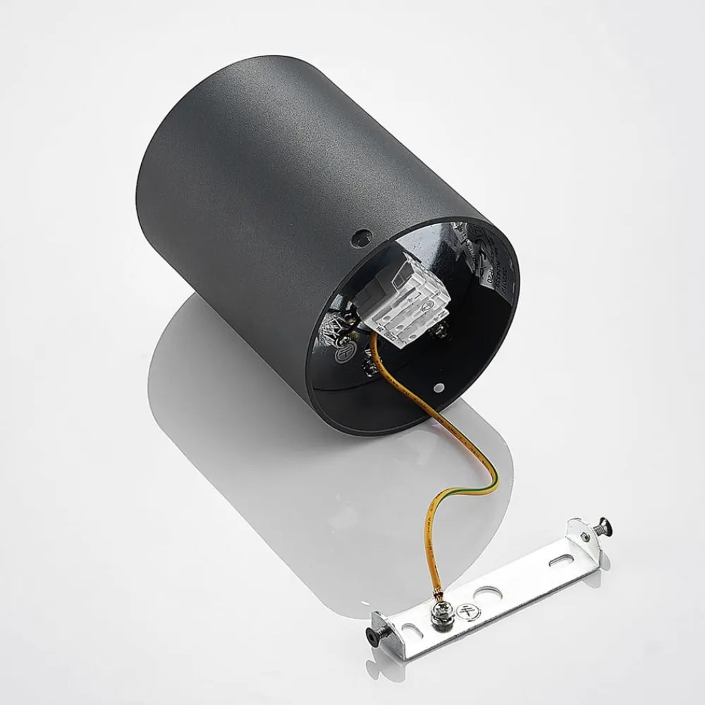 Arcchio Loftlamper|Loftlamper>loftspot Jolina, rund, antracit, sæt med 2, aluminium