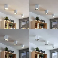 loftspot Mabel, Ø 13 cm, hvid, metal, GU10^Arcchio New