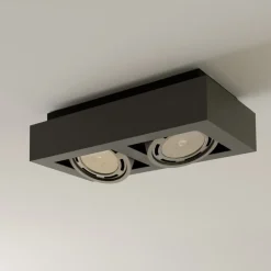 loftspot Ronka, 34 cm, 2 lyskilder, grå, GU10^Arcchio Hot