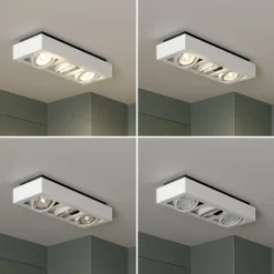 Arcchio loftspot Ronka, 50 cm, 3 lyskilder, hvid, GU10