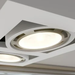 loftspot Ronka, 34 cm, 2 lyskilder, hvid, GU10^Arcchio