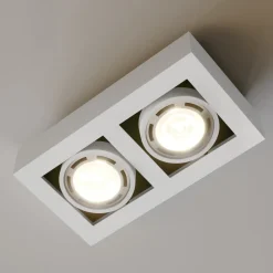 loftspot Ronka, 34 cm, 2 lyskilder, hvid, GU10^Arcchio