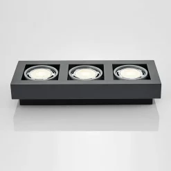 Arcchio loftspot Ronka, 50 cm, 3 lyskilder, grå, GU10