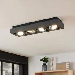 Arcchio Loftlamper|Loftlamper>loftspot Ronka, 65 cm, 4 lyskilder, grå, GU10