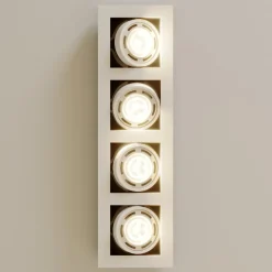 loftspot Ronka, 65 cm, 4 lyskilder, hvid, GU10^Arcchio Hot