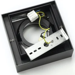 Arcchio loftspot Ronka, grå, 19 cm x 19 cm, GU10