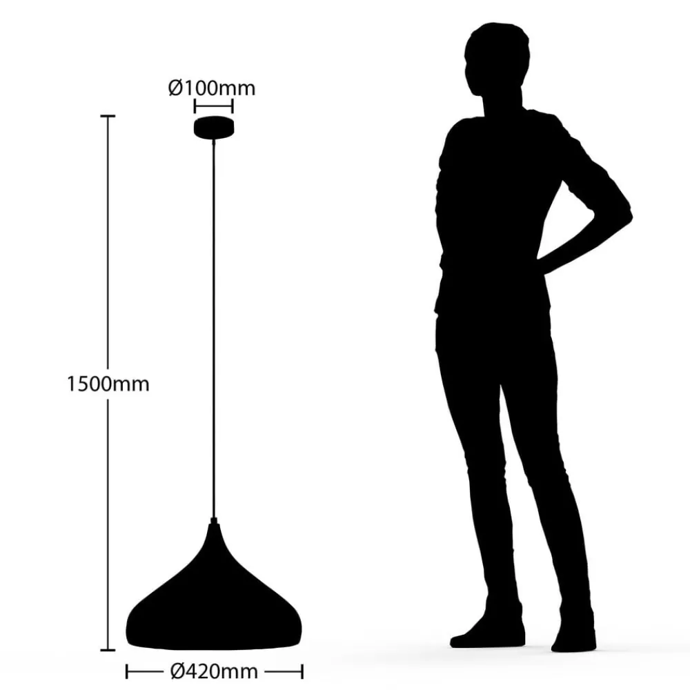 Lunus hængelampe m. indre gylden belægning^Arcchio Online