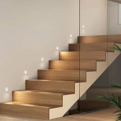 Arcchio Neru LED indbygningslampe, rund, hvid