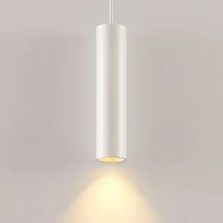 pendellampe Ejona, højde 27 cm, hvid, aluminium^Arcchio Hot