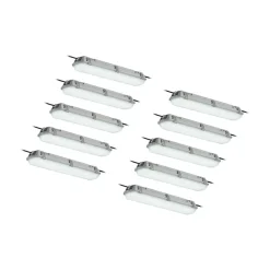 Arcchio Loftlamper>Rao LED-vådrumslampe, længde 61,8 cm, sæt med 10 stk