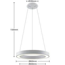 Arcchio Sharelyn LED-pendellampe, 80 cm