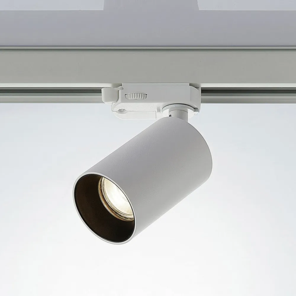 skinnespot Brinja, hvid, Ø 6 cm, 3-faset, GU10^Arcchio