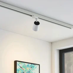 Arcchio skinnespot Iavo, hvid, 13 cm, 3-faset, GU10