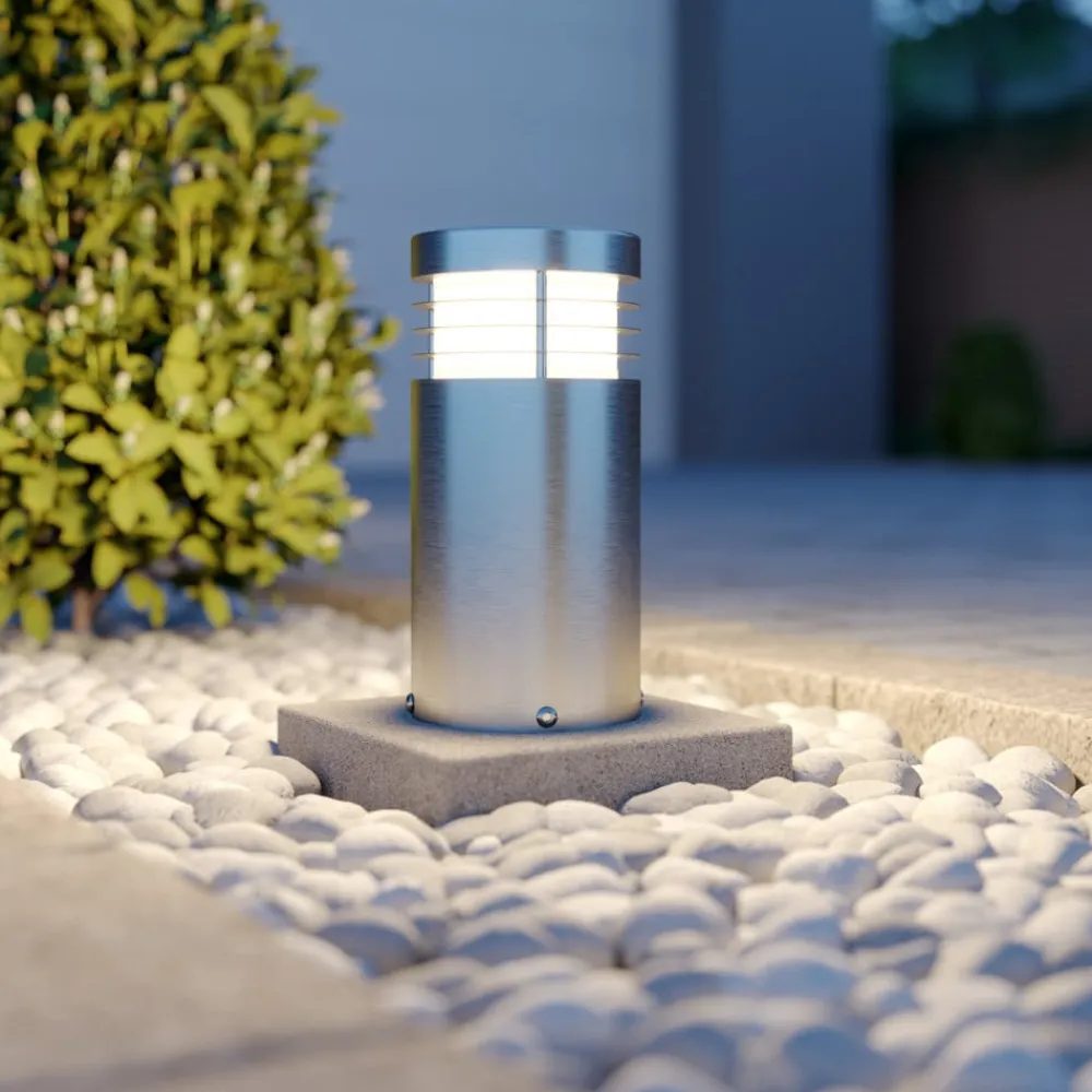 Arcchio Sokkellamper>sokkellampe Caramia, 23 cm, stål, saltvandsresistent